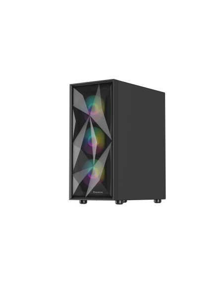 Natec Obudowa Gamingowa Genesis Diaxid 605 Argb Midi Tower Usb-C Z Oknem Czarna