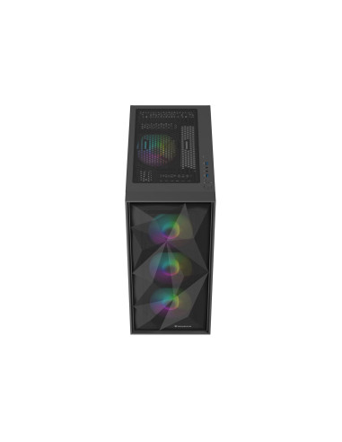 Natec Obudowa Gamingowa Genesis Diaxid 605 Argb Midi Tower Usb-C Z Oknem Czarna