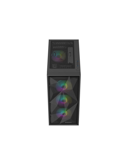 Natec Obudowa Gamingowa Genesis Diaxid 605 Argb Midi Tower Usb-C Z Oknem Czarna