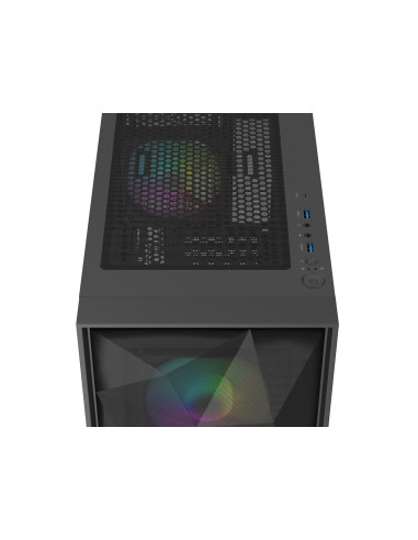 Natec Obudowa Gamingowa Genesis Diaxid 605 Argb Midi Tower Usb-C Z Oknem Czarna