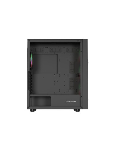 Natec Obudowa Gamingowa Genesis Diaxid 605 Argb Midi Tower Usb-C Z Oknem Czarna