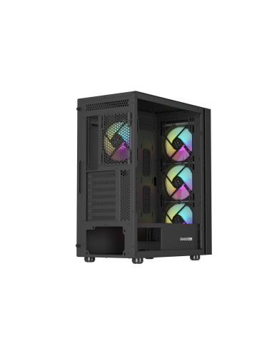 Natec Obudowa Gamingowa Genesis Diaxid 605 Argb Midi Tower Usb-C Z Oknem Czarna