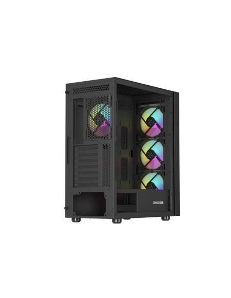 Natec Obudowa Gamingowa Genesis Diaxid 605 Argb Midi Tower Usb-C Z Oknem Czarna
