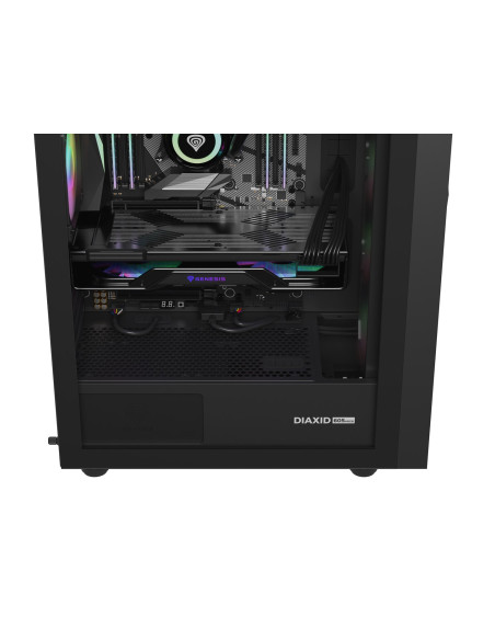 Natec Obudowa Gamingowa Genesis Diaxid 605 Argb Midi Tower Usb-C Z Oknem Czarna