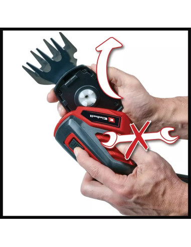 Einhell Gc-Cg 3,6/70 Li Akumulatorowe Nożyce Do Trawy 7 Cm 3,6 V Litowo-Jonowa (Li-Ion) Aluminium, Czarny, Czerwony