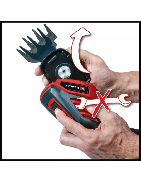 Einhell Gc-Cg 3,6/70 Li Akumulatorowe Nożyce Do Trawy 7 Cm 3,6 V Litowo-Jonowa (Li-Ion) Aluminium, Czarny, Czerwony