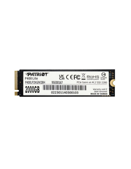Dysk Ssd Patriot P400 Lite 2Tb M.2 2280 Pci-E X4 Gen4 Nvme (P400Lp2Kgm28H)