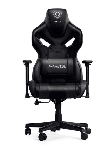 Fotel Gamingowy Diablo X-Fighter Fotel Czarno-Czarny
