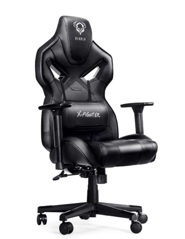 Fotel Gamingowy Diablo X-Fighter Fotel Czarno-Czarny