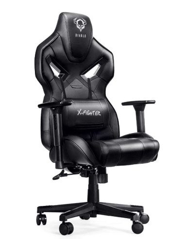 Fotel Gamingowy Diablo X-Fighter Fotel Czarno-Czarny