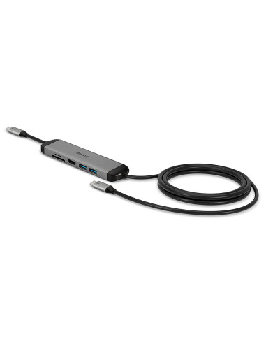 Lindy 43326 Stacja Dokująca Przewodowa Usb 3.2 Gen 1 (3.1 Gen 1) Type-C Czarny, Szary