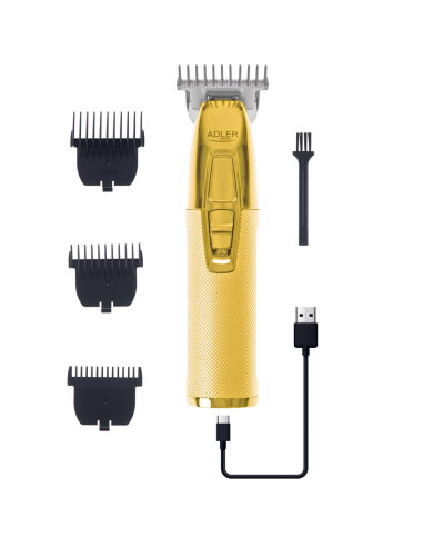 Trymer Adler Ad 2836G Złoty Usb