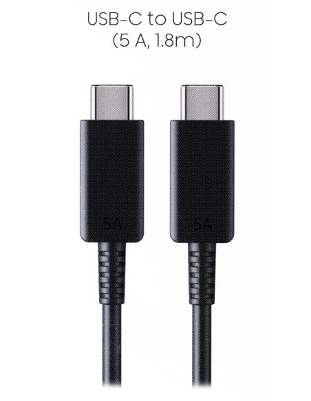 Kabel Samsung Ep-Dx510Jb Usb-C/Usb-C 1,8M 5A, Czarny