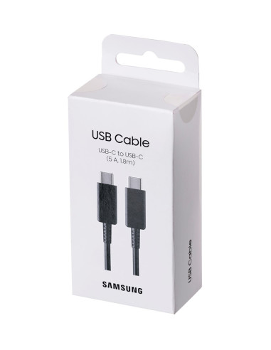 Kabel Samsung Ep-Dx510Jb Usb-C/Usb-C 1,8M 5A, Czarny