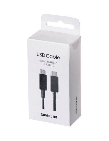 Kabel Samsung Ep-Dx510Jb Usb-C/Usb-C 1,8M 5A, Czarny