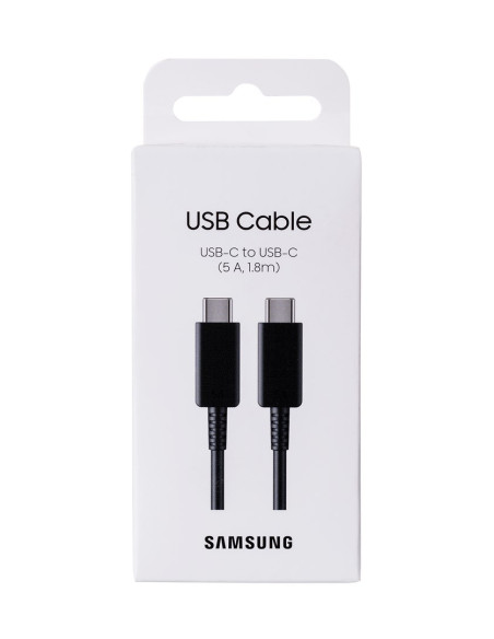 Kabel Samsung Ep-Dx510Jb Usb-C/Usb-C 1,8M 5A, Czarny