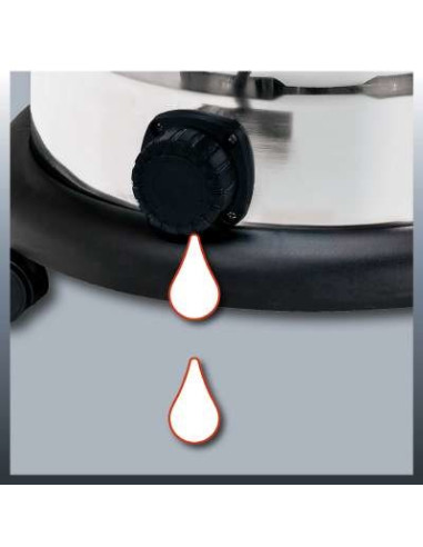 Einhell Tc-Vc 1930 S Czarny, Szary, Czerwony 30 L 1500 W