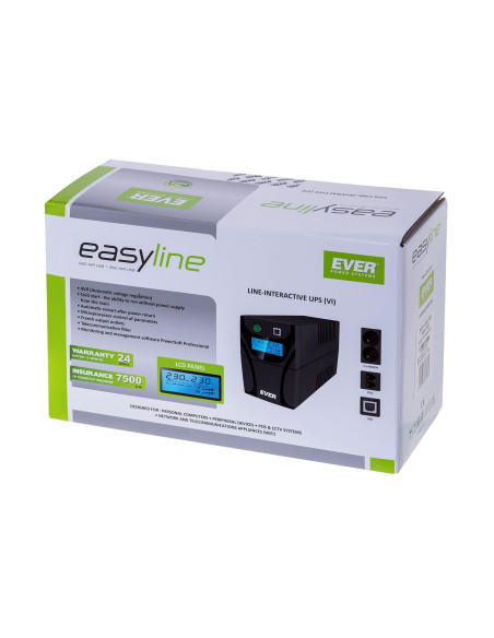 Zasilacz Ups Ever Easyline 650Avr Usb (T/Easyto-000K65/00)