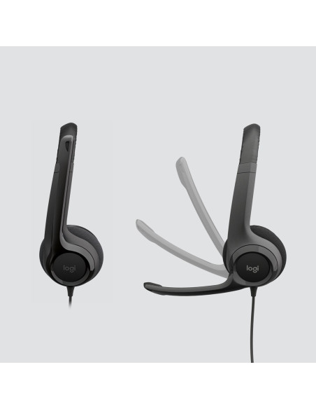 Logitech H390 Zestaw Słuchawkowy Przewodowa Opaska Na Głowę Biuro/Centrum Telefoniczne Usb Typu-A Czarny