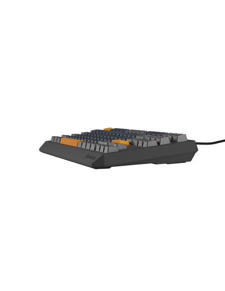 Genesis Thor 230 Tkl Klawiatura Gaming Usb + Rf Wireless + Bluetooth Qwerty Czarny, Niebieski, Szary, Pomarańczowy