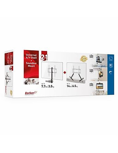 Barkan Mounting Systems E850 Półka Na Sprzęt Audio Wideo Czarny