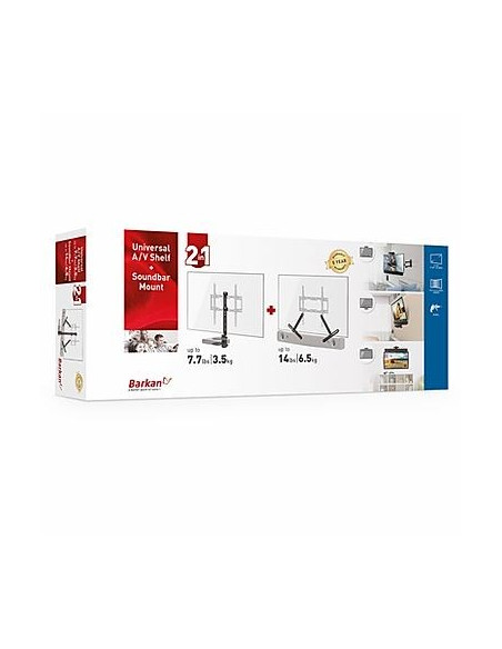 Barkan Mounting Systems E850 Półka Na Sprzęt Audio Wideo Czarny