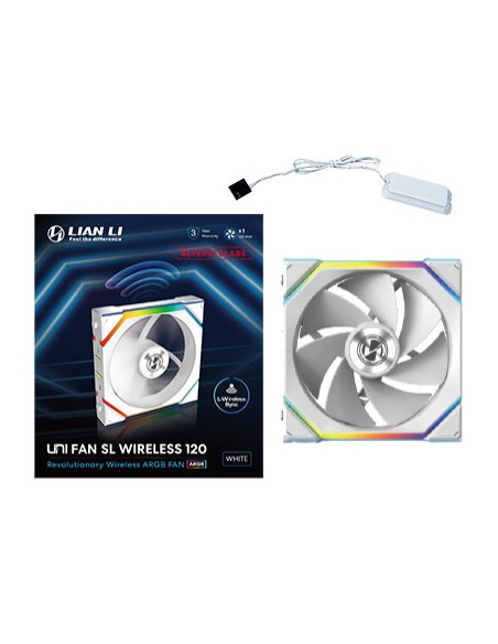 Lian Li Uni Fan Sl Wireless 120 Reverse Blade Obudowa Komputera Wentylator 12 Cm Biały 1 Szt.