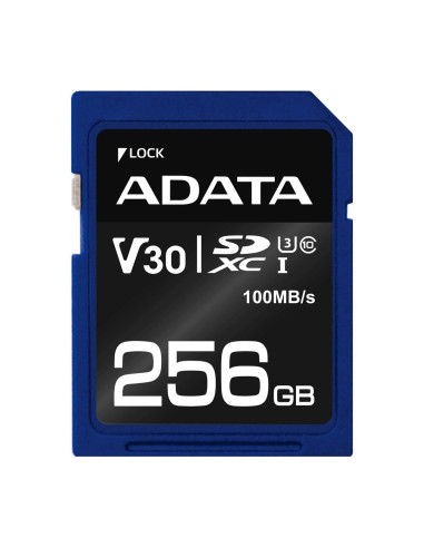 Adata Asdx256Gui3V30S-R Pamięć Flash 256 Gb Sdxc Uhs-I Klasa 10