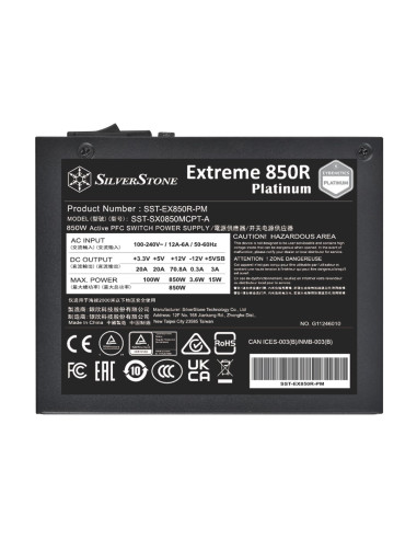 Silverstone Sst-Ex850R-Pm Moduł Zasilaczy 850 W 20-Pin Atx Sfx Czarny