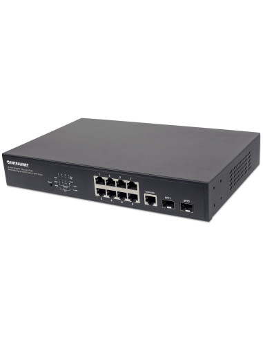 Intellinet 561167 Łącza Sieciowe Zarządzany Gigabit Ethernet (10/100/1000) Obsługa Poe Czarny