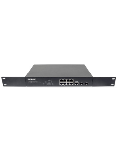 Intellinet 561167 Łącza Sieciowe Zarządzany Gigabit Ethernet (10/100/1000) Obsługa Poe Czarny