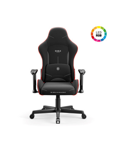 Fotel Gamingowy Diablo X-St4Rter Fotel Czarny Led