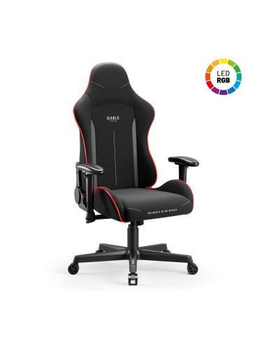 Fotel Gamingowy Diablo X-St4Rter Fotel Czarny Led