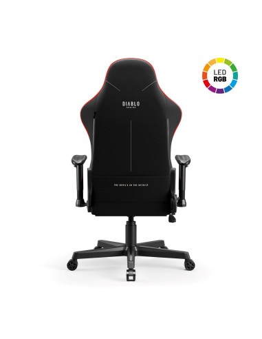 Fotel Gamingowy Diablo X-St4Rter Fotel Czarny Led
