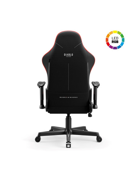 Fotel Gamingowy Diablo X-St4Rter Fotel Czarny Led
