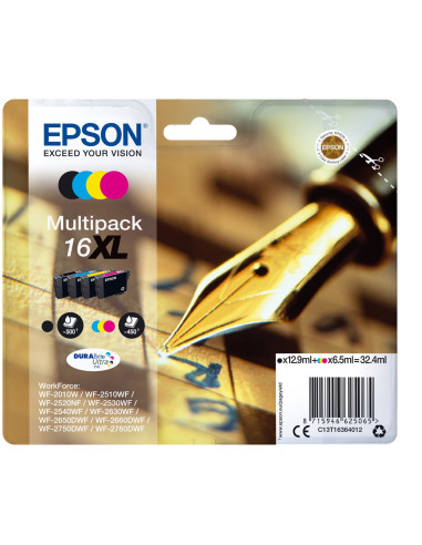 Epson Pen And Crossword Multipack 4-Colours 16Xl Durabrite Ultra Ink