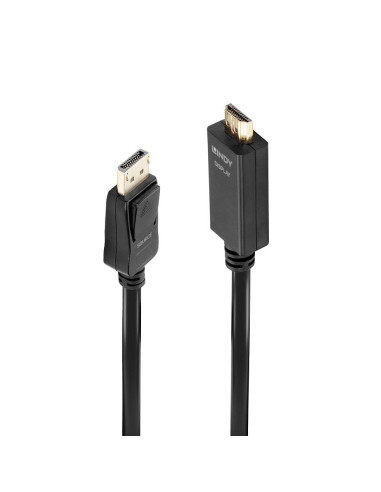 Lindy 36924 Adapter Kablowy 5 M Displayport Hdmi Typu A (Standard) Czarny