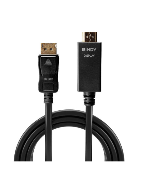 Lindy 36924 Adapter Kablowy 5 M Displayport Hdmi Typu A (Standard) Czarny