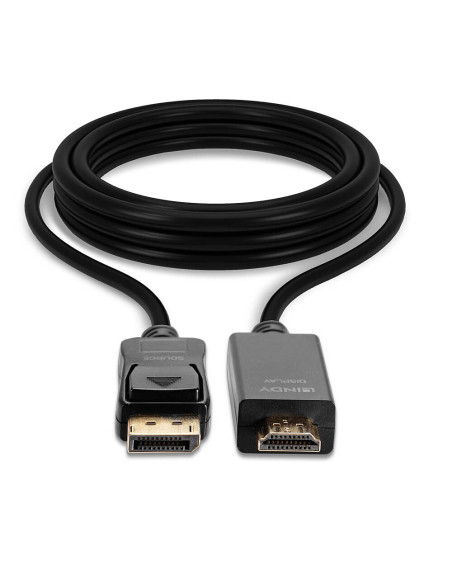 Lindy 36924 Adapter Kablowy 5 M Displayport Hdmi Typu A (Standard) Czarny
