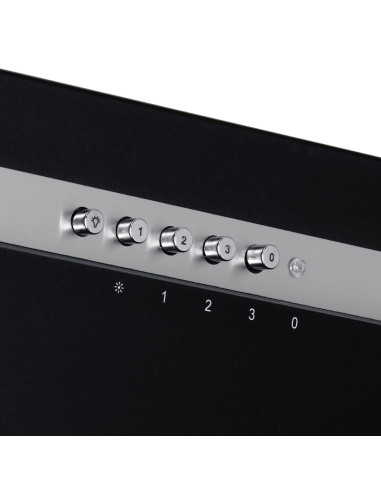 Okap Akpo Wk-4 Nero Line 2.0 50 Czarny T300 Liniowy Led/Siłownik