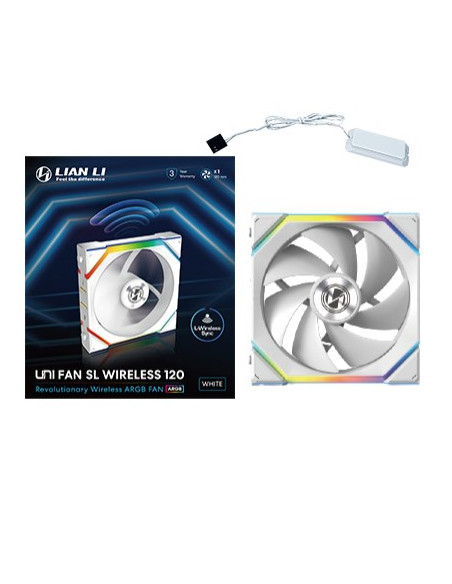 Lian Li Uni Fan Sl Wireless 120 Obudowa Komputera Wentylator 12 Cm Biały 1 Szt.