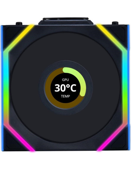 Lian Li Uni Fan Sl Wireless Lcd 120 Obudowa Komputera Wentylator 12 Cm Czarny 1 Szt.