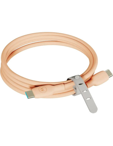 Motorola Silicone Cable C-C 5A 2M, Peach Fuzz