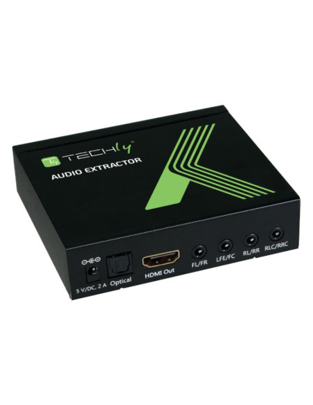Techly Idata Hdmi-Ea74K Konwerter Plików Audio Czarny