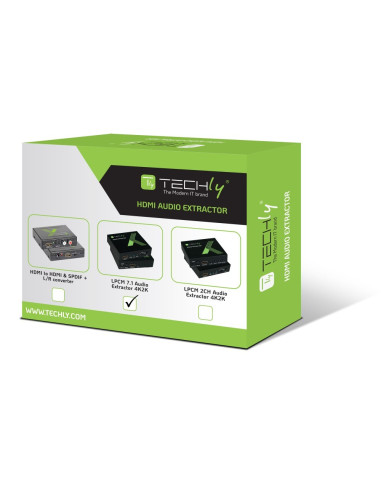 Techly Idata Hdmi-Ea74K Konwerter Plików Audio Czarny