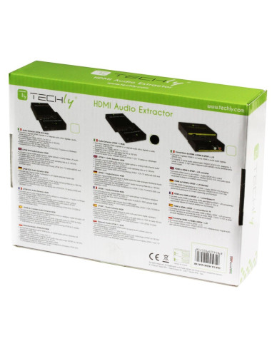 Techly Idata Hdmi-Ea74K Konwerter Plików Audio Czarny