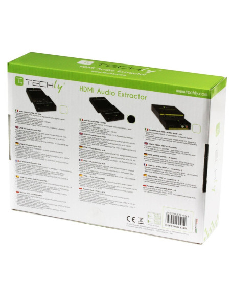 Techly Idata Hdmi-Ea74K Konwerter Plików Audio Czarny