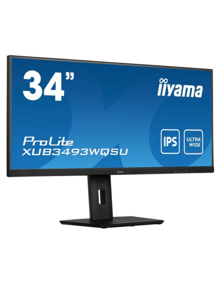 Iiyama Prolite Xub3493Wqsu-B5 Monitor Komputerowy 86,4 Cm (34") 3440 X 1440 Px Ultrawide Quad Hd Led Czarny