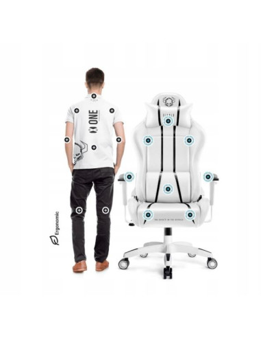 Fotel Gamingowy Diablo  X-One 2.0 Normal Fotel Biało-Czarny