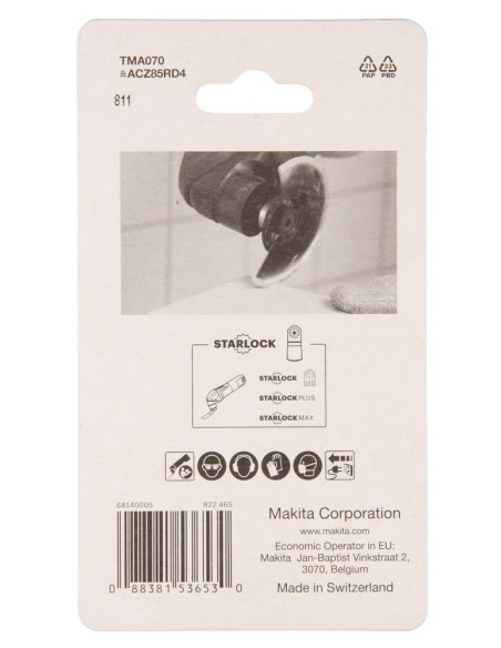 Makita B-65034 Wyrzynarka, Piła Wyrzynarkowa Oraz Ostrze Do Piły Tarczowej Diamond 1 Szt.